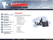 Tablet Screenshot of ambitiousent.com